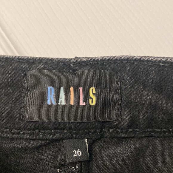 RAILS Sunset high-rise black flared jeans, size 26 - Picture 4 of 8